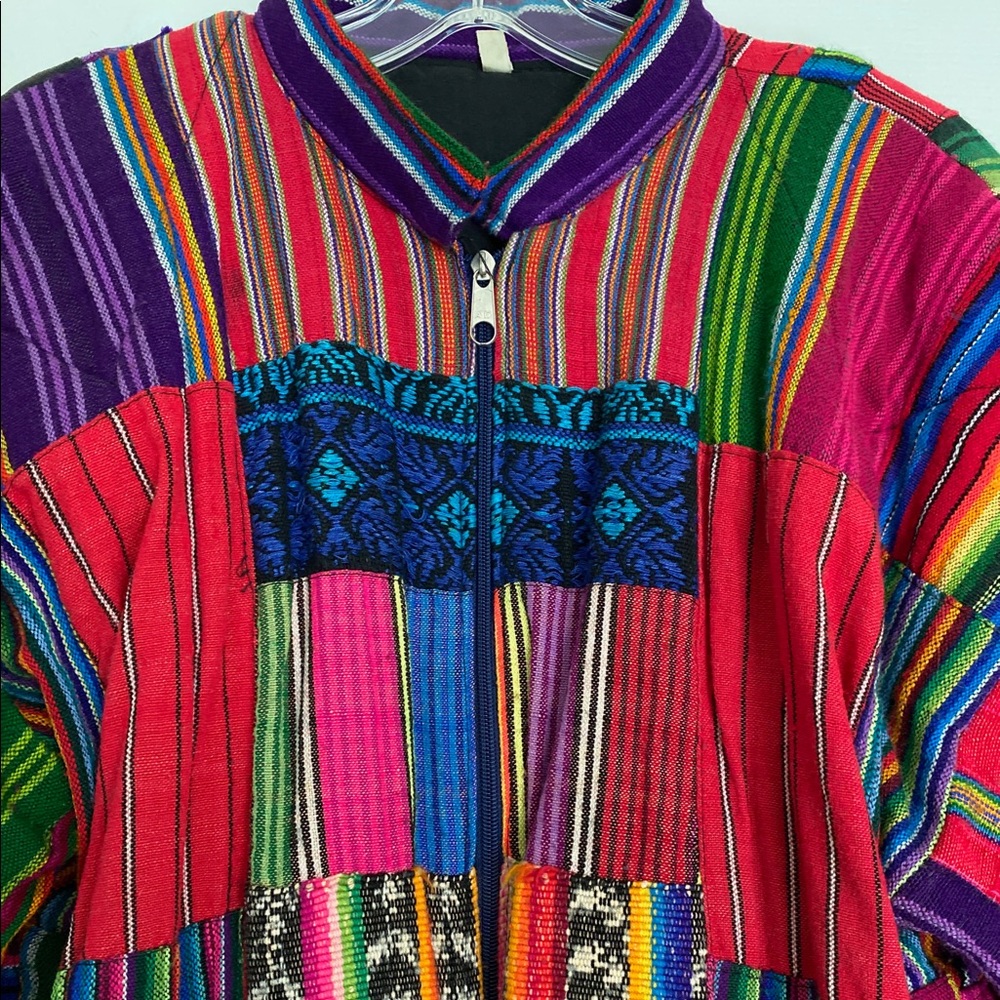 Stripped Patchwork Jacket - image 4